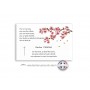 carte remerciements condoléance, branche de fleurs de cerisiers. www.imprimeur-graveur-des-alpes.fr