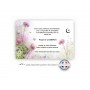 carte funeraire décès, fleurs des champs sauvages, croissant musulman, www.imprimeur-graveur-des-alpes.fr