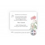 CARTE funeraire, fleur rose blanche branche de VERDURE, colombe, www. imprimeur-graveur-des-alpes.fr