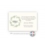 CARTE REMERCIEMENT DECES COURONNE VEGETALE et merci, www.imprimeur-graveur-des-alpes.fr