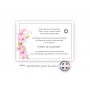Carte FUNERAIRE décès FLEURS DE GRACE ET SIGNE HEBREU JUIF, WWW.imprimeur-graveur-des-alpes.fr