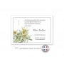 Carte condoléances personnalisée Edelweiss, fleur de nos montagnes, www.imprimeur-graveur-des-alpes.fr