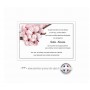 Carte remerciement décès personnalisée Fleur de cerisier, croix catholique, www.imprimeur-graveur-des-alpes.fr