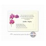 carte remerciement décès personnalisee  fleur orchidées roses, www.imprimeur-graveur-des-alpes.fr