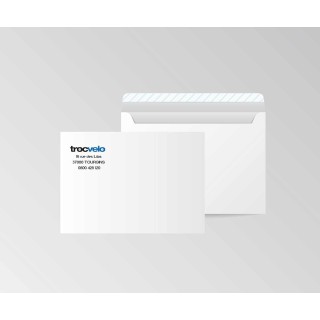 enveloppe blanc personnalisée entreprise format 162x112 mm
