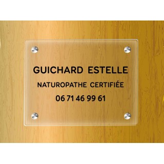 PLAQUE PLEXIGLAS TRANSPARENT LETTRES NOIRES FIXATION ENTRETOISES A GRENOBLE