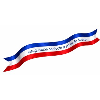 ruban tricolore pour cérémonie personnalise ou inauguration école ou mairie à Grenoble