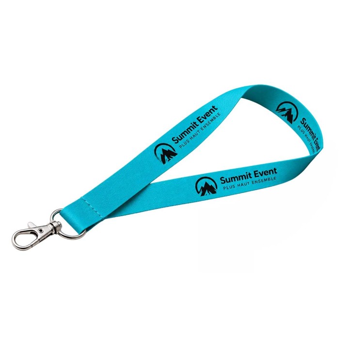 Tour de cou personnalise Bleu Turquoise, pour marquer vos évènements sportifs, identifié vos invités Cadeau ruban à Grenoble