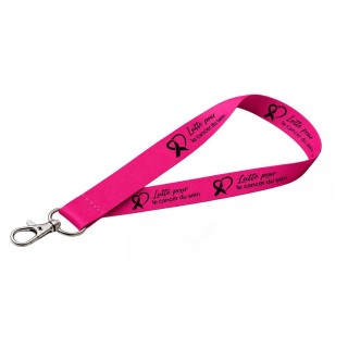 TOUR DE COU  personnalise EN COTON TISSE, ROSE FUCHSIA,  identifie pour  une visibilité ciblée et pérenne
