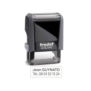 tampon encreur, Printy 4912, tampon encreur 1à 2 lignes de texte, imprimeur-graveur-des-alpes.fr