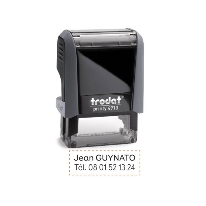 tampon encreur, Printy 4912, tampon encreur 1à 2 lignes de texte, imprimeur-graveur-des-alpes.fr