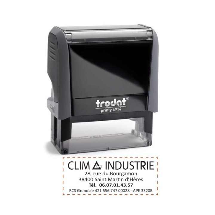 Printy 4914, trodat tampon encreur entreprise  personnalise grenoble