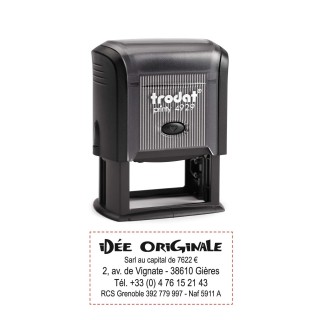 Printy 4929, trodat 
tampon encreur entreprise, texte et logo