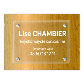 plaque Plexiglas transparent psychologue: imprimeur-graveur-des-alpes.fr