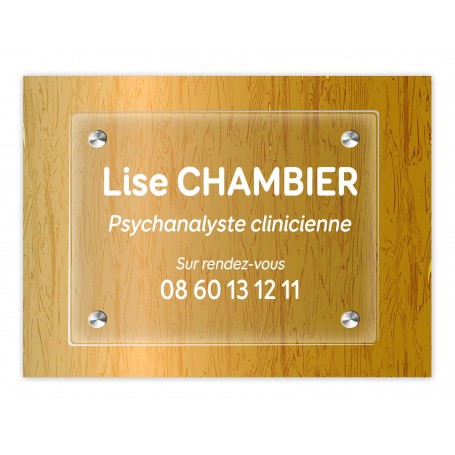 plaque Plexiglas transparent psychologue: imprimeur-graveur-des-alpes.fr