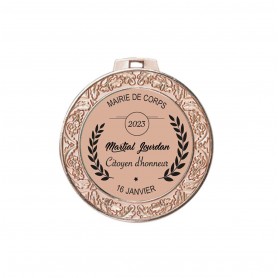Médaille personnalisée  en Bronze de 7cm