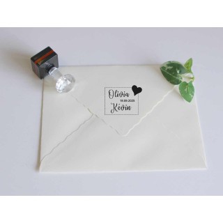 tampon mariage petit cœur amoureux