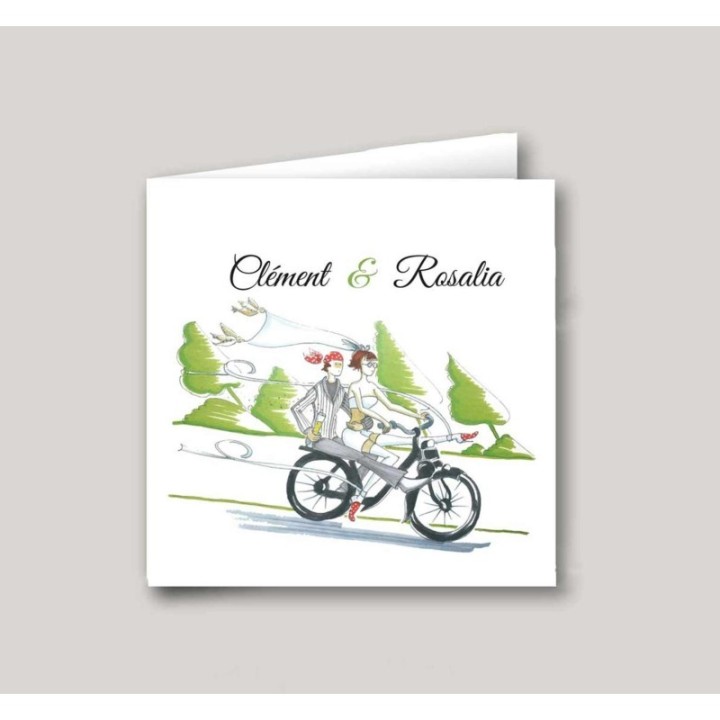Faire part mariage en Solex
