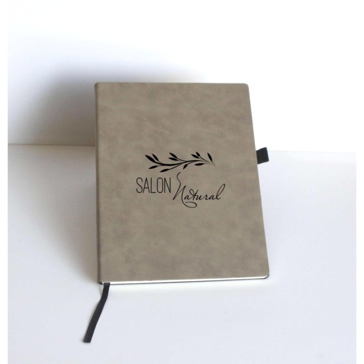 CARNET DE NOTES COUVERTURE EN SIMILI CUIR BRUN CLAIR