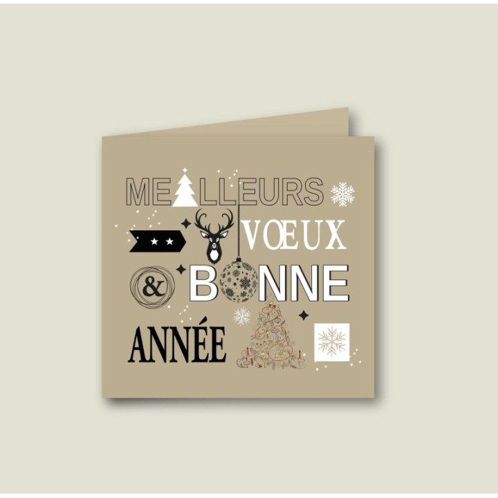 CARTE DE VŒUX ENTREPRISE
messager, de bonne année