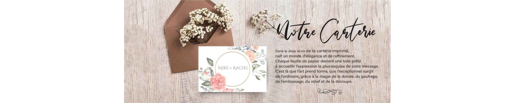 Carterie personnalisée, remerciement décès, carte de vœux, carte visite