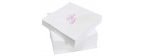 Nos serviettes papier jetable ou en tissu de qualité personnalisee